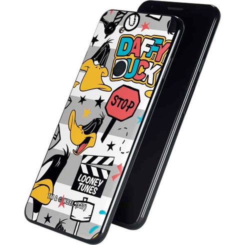 Looney Tunes Daffy Duck Striped Patches Google Pixel 3a XL Skin